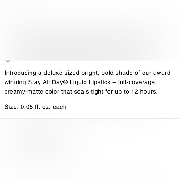 NEW STILA STAY ALL DAY LIQUID LIPSTICK BACI NUDE PINK MINI TRAVEL SIZE 1.5 ml - Picture 8 of 12